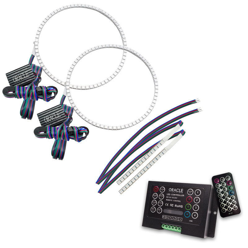 ORACLE Lighting Oracle 21-22 Ford Bronco Headlight Halo Kit w/DRL Bar - Base Headlights -w/2.0 Controller