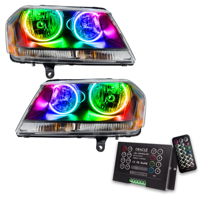 ORACLE Lighting Oracle 08-14 Dodge Avenger RT SMD HL - Black - ColorSHIFT w/ 2.0 Controller