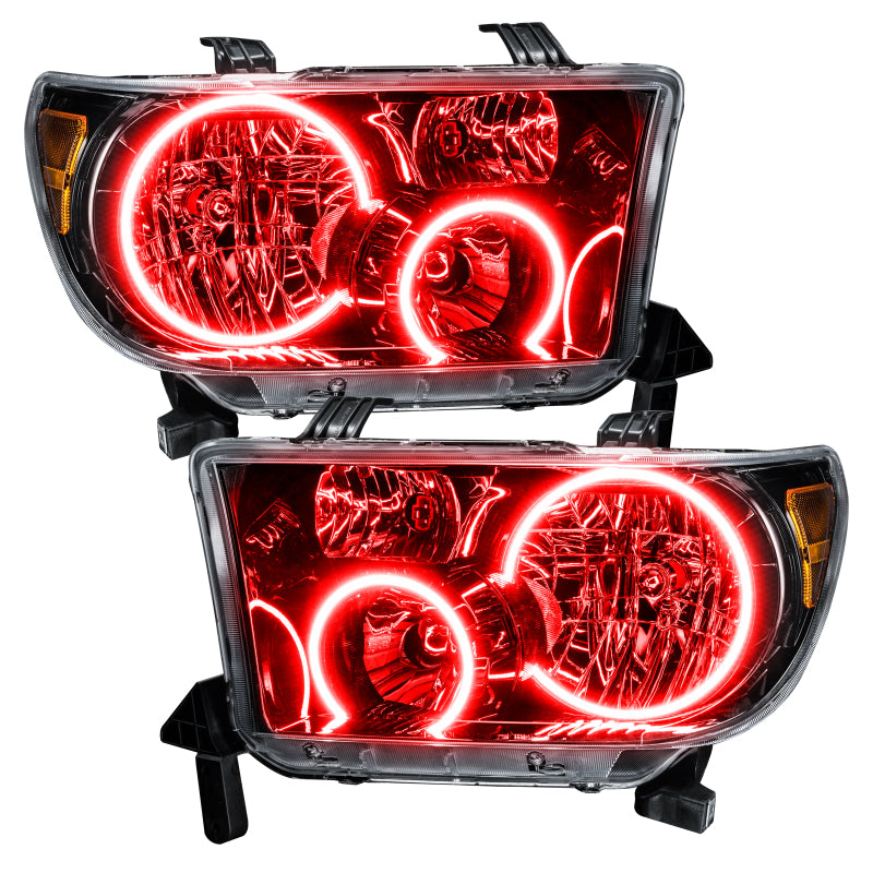 ORACLE Lighting Oracle 07-11 Toyota Tundra Pre-Assembled Headlights - Black Housing - ColorSHIFT