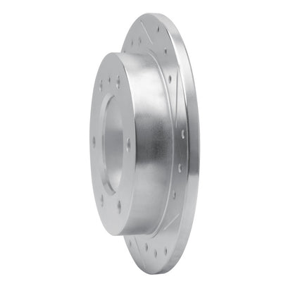 R1 Concepts R1 88-95 Isuzu Pickup Rear Right Drilled & Slotted Silver Brake Rotor