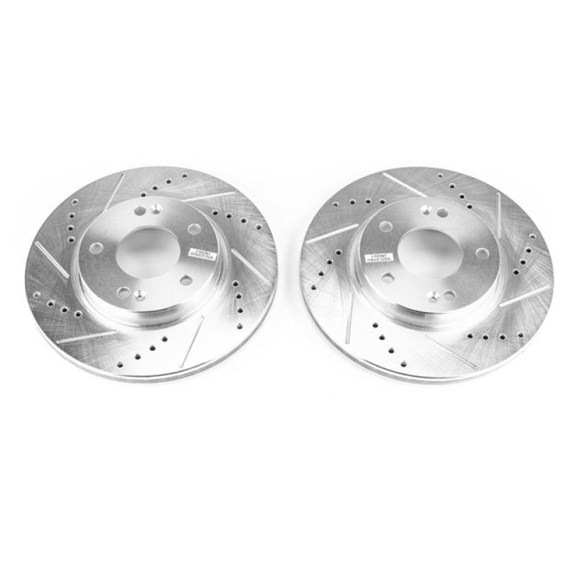 PowerStop Power Stop 17-19 Hyundai Ioniq Front Evolution Drilled & Slotted Rotors - Pair
