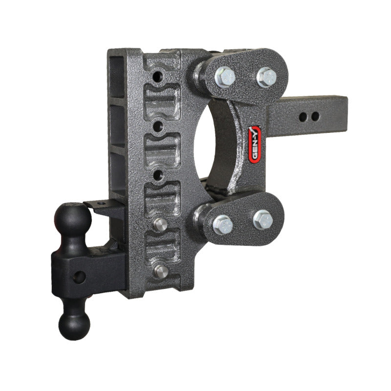 GEN-Y Hitch Gen-Y The Boss Torsion-Flex 2.5in Shank 9in Drop 21K Hitch w/GH-061 Dual-Ball/GH-062 Pintle Lock