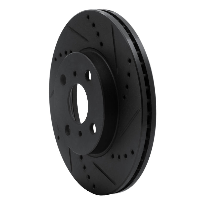 R1 Concepts R1 04-06 Scion XB Front Right Drilled & Slotted Black Brake Rotor