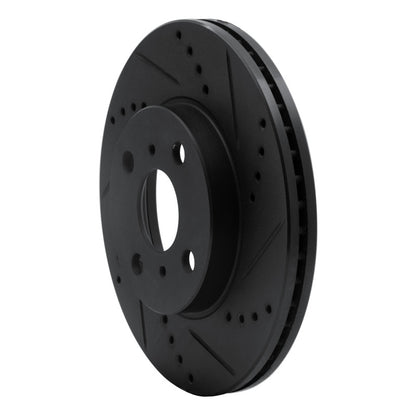 R1 Concepts R1 04-06 Scion XB Front Right Drilled & Slotted Black Brake Rotor