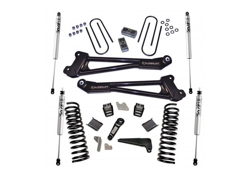 Superlift 13-18 Ram 3500 4WD Diesel 4in Lift Kit Replacement Radius Arms w/ Fox 2.0 Shocks