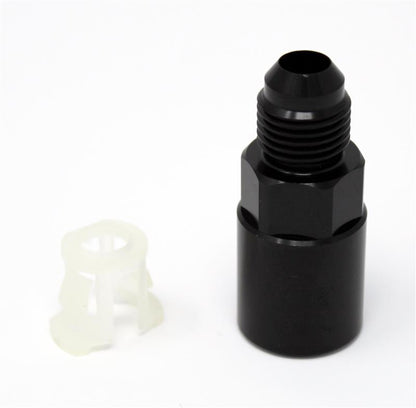 Torque Solution Push-On Quick Disconnect Adapter Fitting: 3/8IN SAE to -8AN Male Flare
