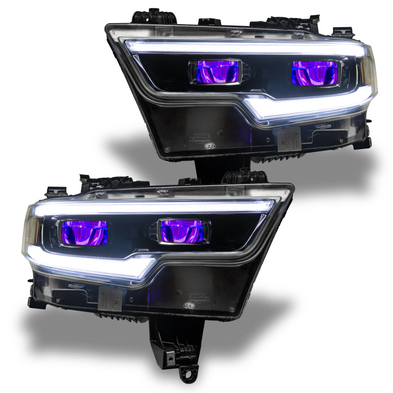 ORACLE Lighting Oracle 19-21 RAM 1500 RGB Headlight Demon Eye Kit - LED Projector - w/o Controller
