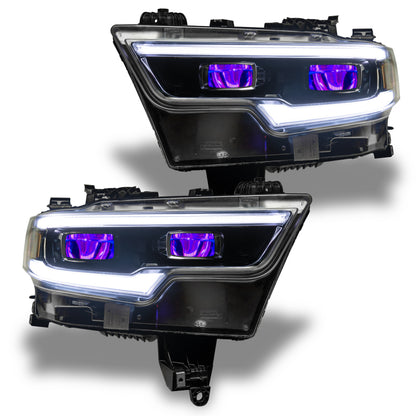 ORACLE Lighting Oracle 19-21 RAM 1500 RGB Headlight Demon Eye Kit - LED Projector - w/o Controller