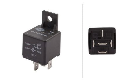 Hella Relay 12V 40A SPST D87 Bkt