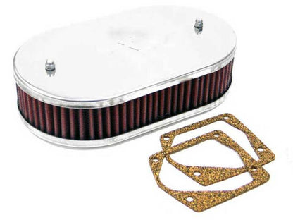 K&N Engineering K&N Custom Racing Assembly Bolt On Oval 6-8 Air Filter 2.188in Height 5.125 ID 3.156in Flange