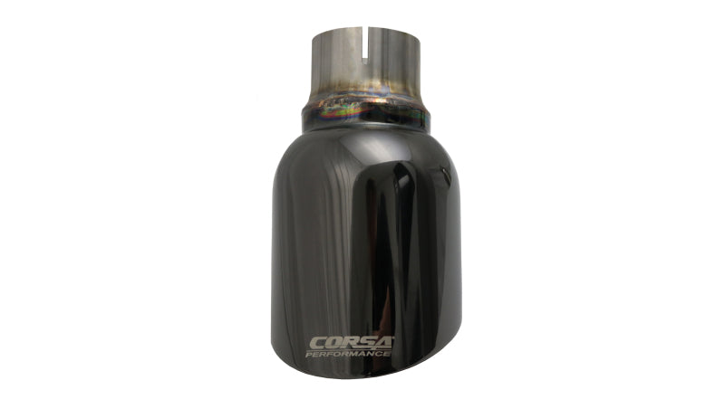 CORSA Performance Corsa 2011-2024 Single Universal 2.5in Inlet / 4.5in Outlet Black PVD Pro-Series Tip Kit