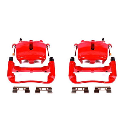 PowerStop Power Stop 05-08 Ford F-150 Front Red Calipers w/Brackets - Pair