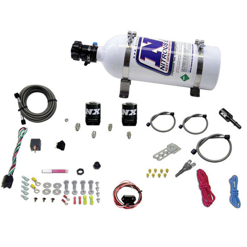Nitrous Express Dodge Hemi/SRT8 Single Nozzle Fly By Wire Nitrous Kit (35-150HP) w/5lb Bottle