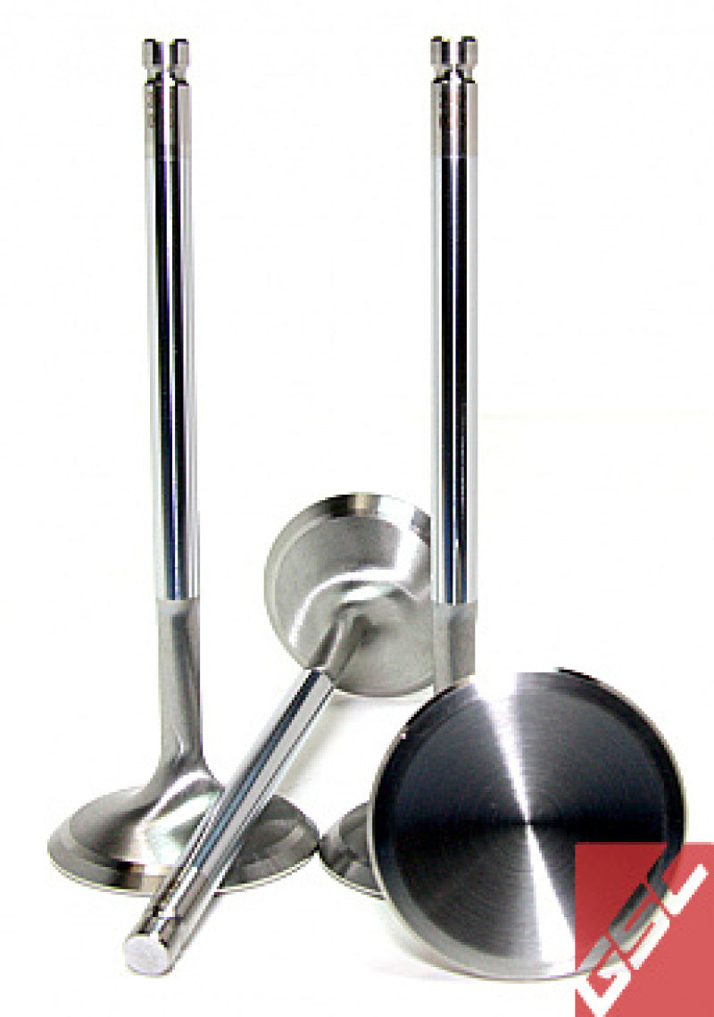 GSC Power Division GSC P-D Subaru/Scion FA20 Chrome Polish Exhaust Valve - 30mm Head (+1mm) - Set of 50