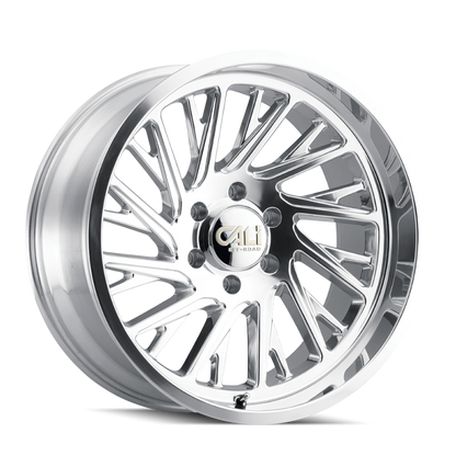 Cali Off-Road 9114 Purge 20x12 / 8x165.1 BP / -51mm Offset / 125.2mm Hub Polished Wheel