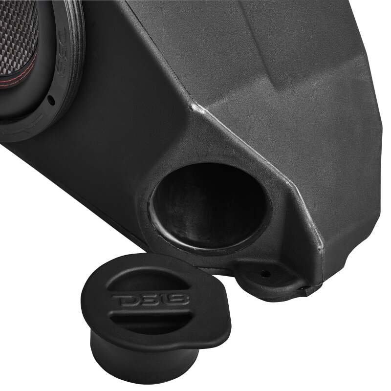 DS18 Polaris RZR Glove Box Enclosure with 10in Carbon Fiber Subwoofer Included 600 Watts RMS