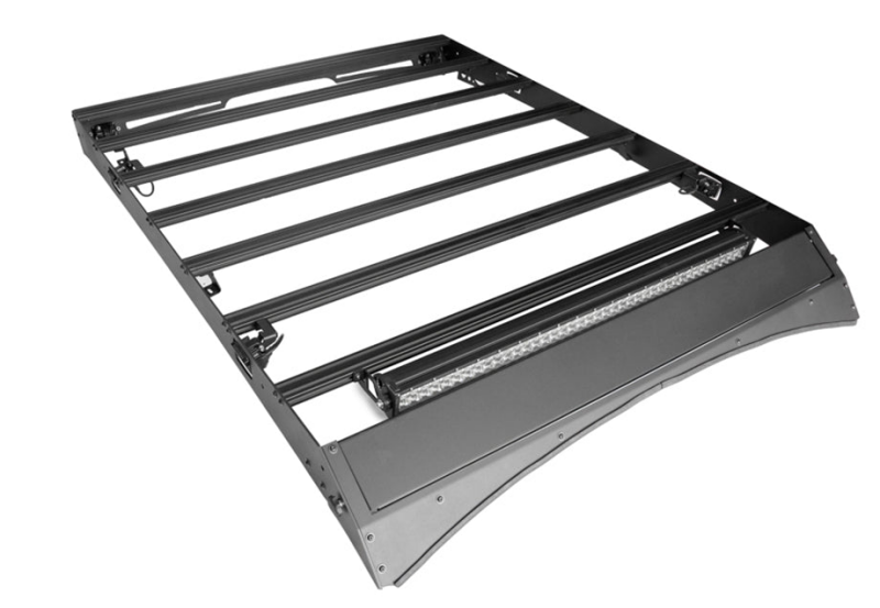 Cali Raised LED Cali Raised 14-21 Toyota Tundra Crew Max Premium Roof Rack - No Front Light Bar/No Switch/Light Kit