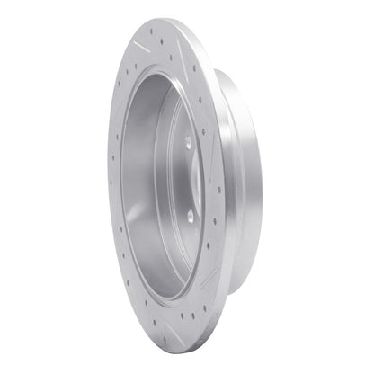 R1 Concepts R1 06-09 Hyundai AZERA Rear Left Drilled & Slotted Silver Brake Rotor