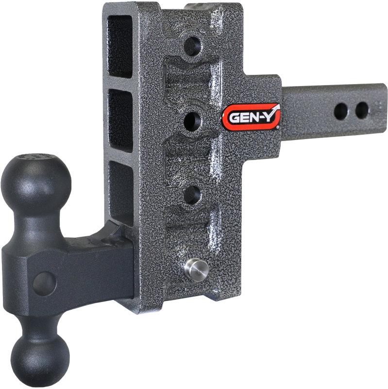GEN-Y Hitch Gen-Y Mega Duty 2in Shank 5in Offset Drop 2K TW 16K Hitch w/GH-051 Dual-Ball