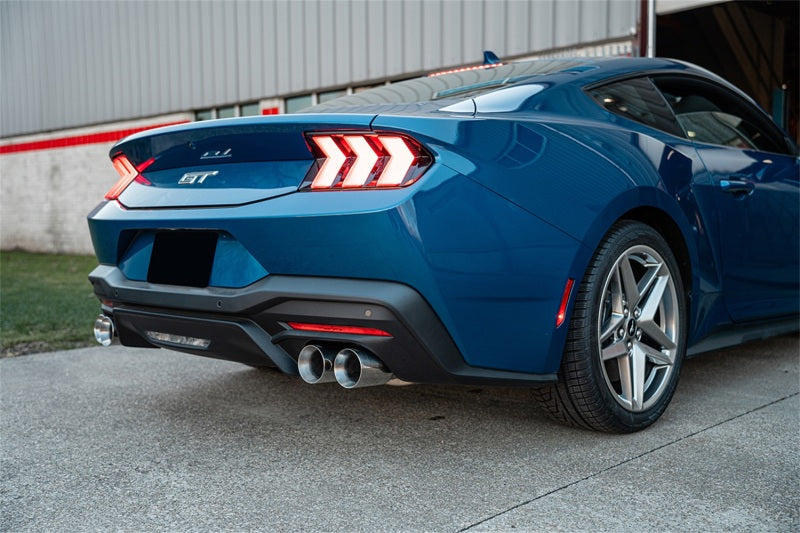 CORSA Performance Corsa 24+ Ford Mustang V8 5.0L 3in Cat-Back Exhaust System w/ Twin 4in Polished Straight Tips