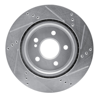 R1 Concepts R1 14-19 Mercedes-Benz GLA250 (Mexico) Rear Left Drilled & Slotted Silver Brake Rotor