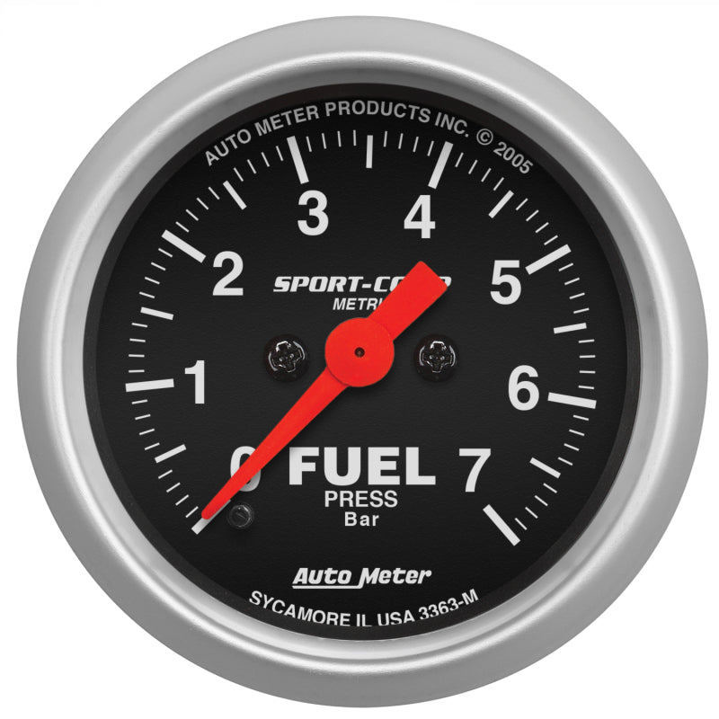 Autometer 2-1/16in 7BAR Digital Stepper Motor Sport-Comp Fuel Pressure Gauge