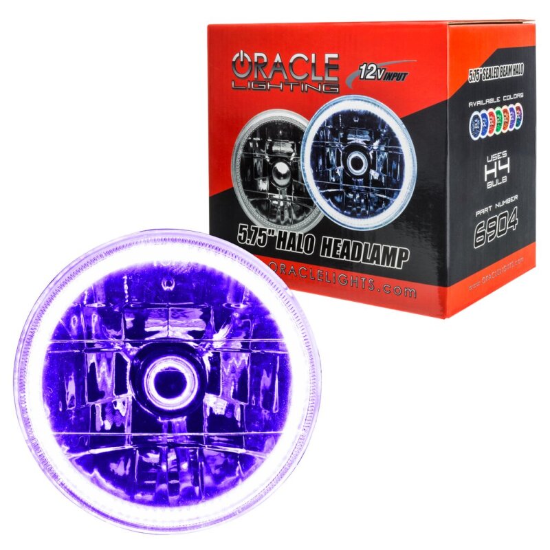 ORACLE Lighting Oracle Pre-Installed Lights 5.75 IN. Sealed Beam - UV/Purple Halo