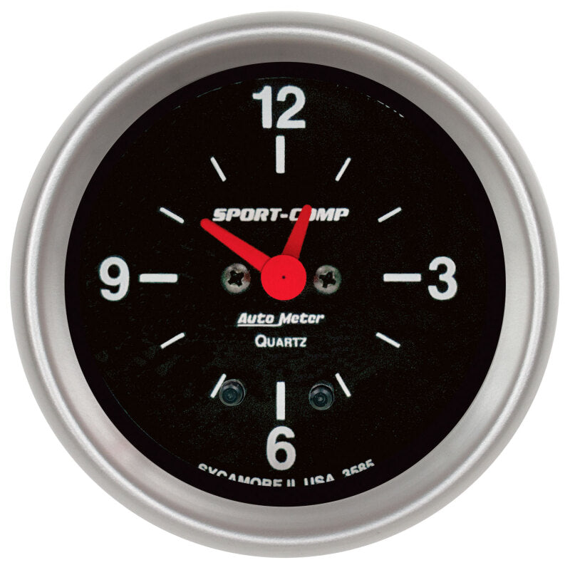Autometer 2-5/8in 12 Hour Analog Clock Gauge
