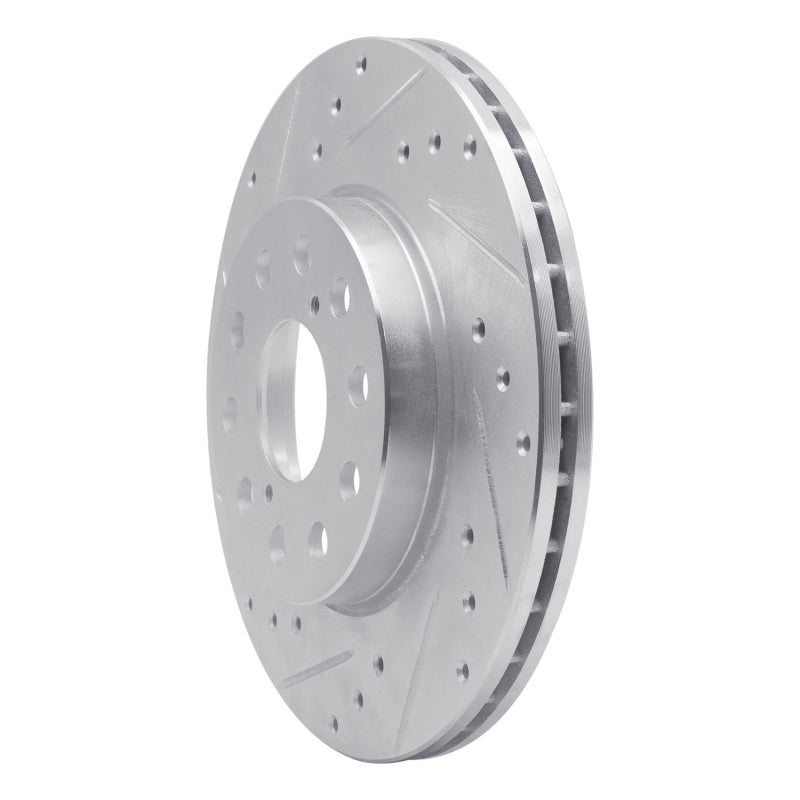 R1 Concepts R1 92-95 Toyota MR2 Rear Left Drilled & Slotted Silver Brake Rotor