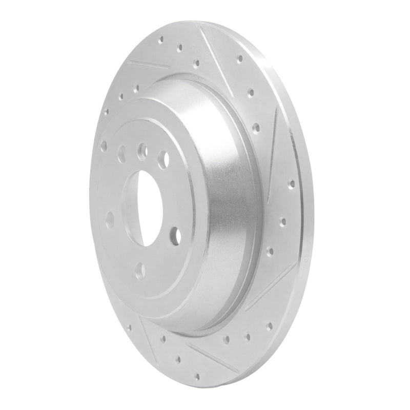 R1 Concepts R1 06-12 Mercedes-Benz ML350 Rear Right Drilled & Slotted Silver Brake Rotor