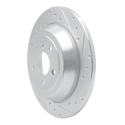 R1 Concepts R1 06-12 Mercedes-Benz ML350 Rear Right Drilled & Slotted Silver Brake Rotor