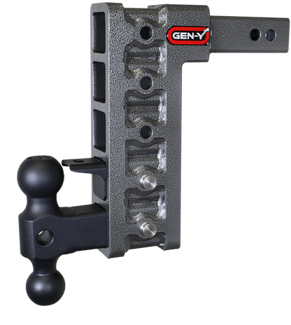 GEN-Y Hitch Gen-Y Mega Duty 2in Shank 10in Drop 1.5K TW 10K Hitch w/GH-031 Dual-Ball/GH-032 Pintle Lock