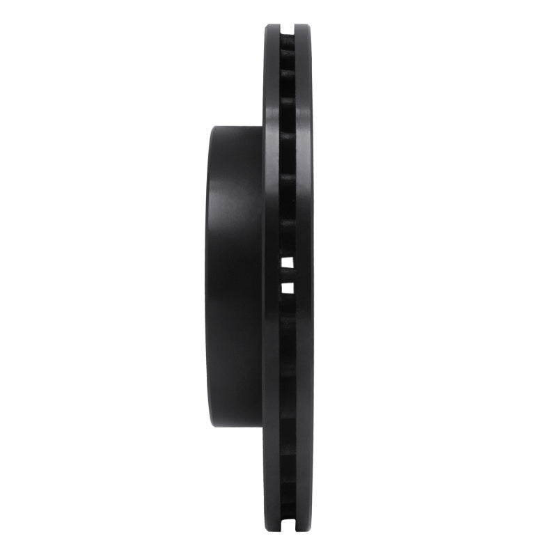 R1 Concepts R1 96-98 Nissan 240SX Front Right Drilled & Slotted Black Brake Rotor