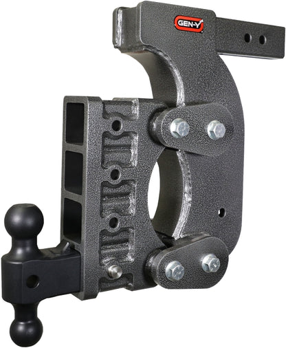GEN-Y Hitch Gen-Y The Boss Torsion-Flex 2.5in Receiver 15in Drop Hitch w/GH-061 Dual-Ball/Stabilizer Kit