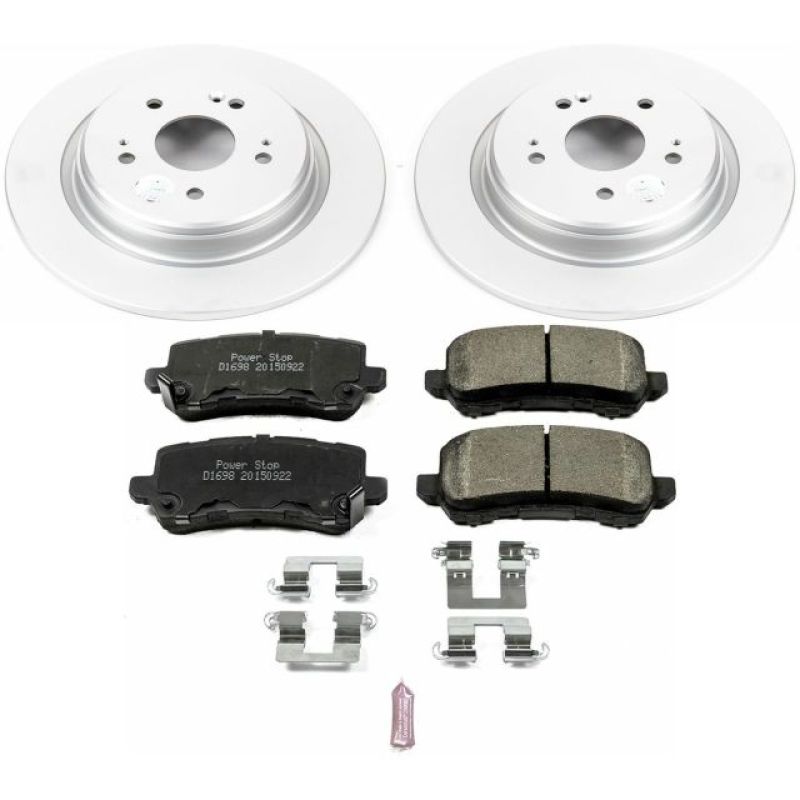 PowerStop Power Stop 15-19 Acura TLX Rear Z17 Evolution Geomet Coated Brake Kit