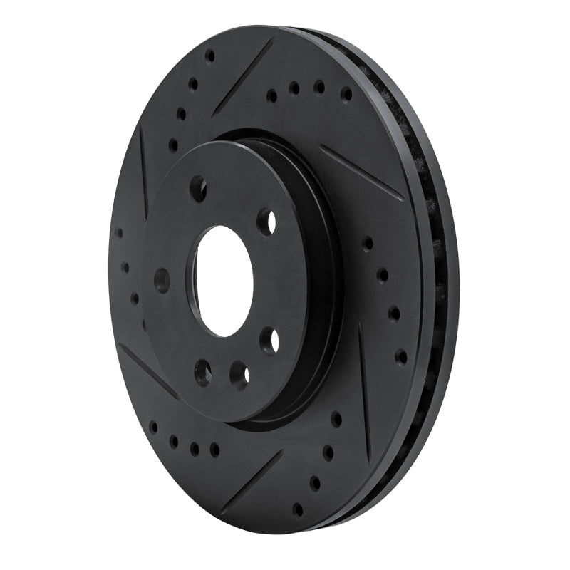 R1 Concepts R1 11-23 Chevrolet Bolt EUV Front Left Drilled & Slotted Black Brake Rotor