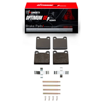 R1 Concepts R1 67-91 Mercedes-Benz 230 Rear Optimum OE Pads & Hardware Kit