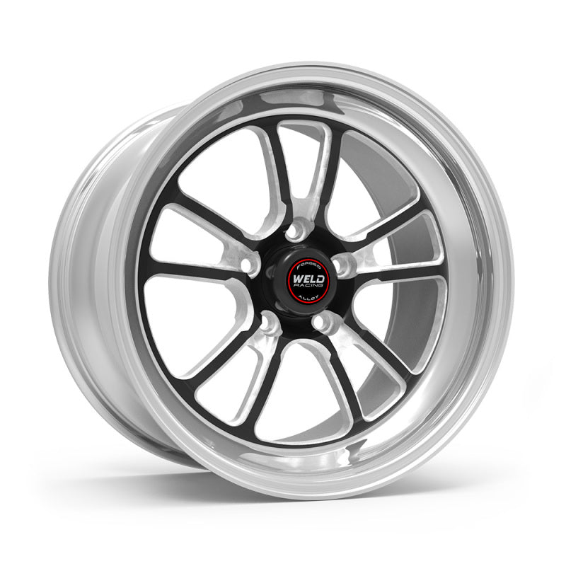 Weld S70 RT-S 17x7in / 5x114.3 BP / 4.8in. BS - Black Center - Polished Shell Wheel