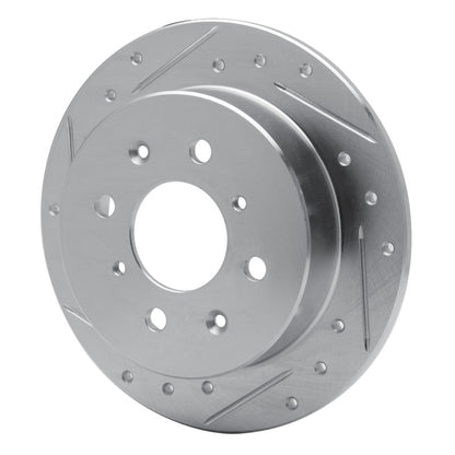 R1 Concepts R1 88-01 Acura Integra Rear Left Drilled & Slotted Silver Brake Rotor