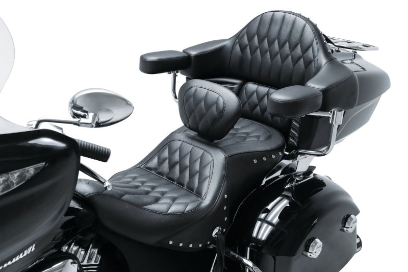 Mustang Motorcycle Mustang 14-21 Indian Chieftain,Chief,Dk Horse,Roadmaster,Springfield Touring 1PC Seat - Black