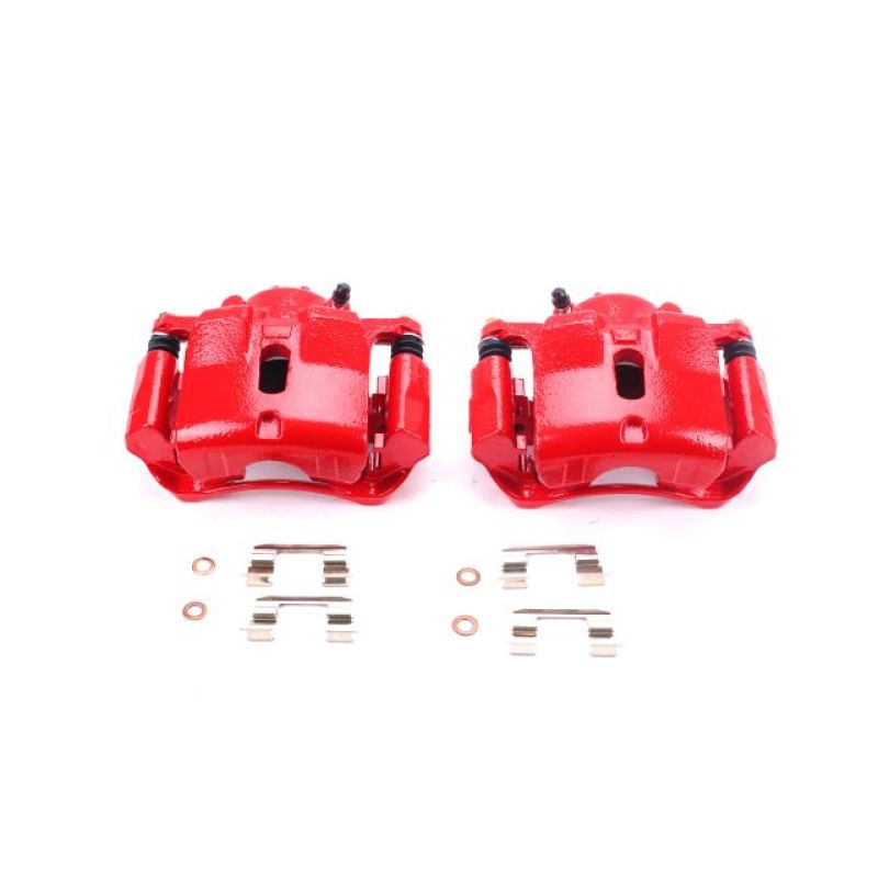 PowerStop Power Stop 03-08 Honda Pilot Front Red Calipers w/Brackets - Pair
