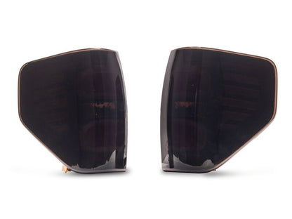Raxiom 09-14 Ford F-150 Styleside Axial Series LED Tail Lights- Black Housing- Smoked Lens