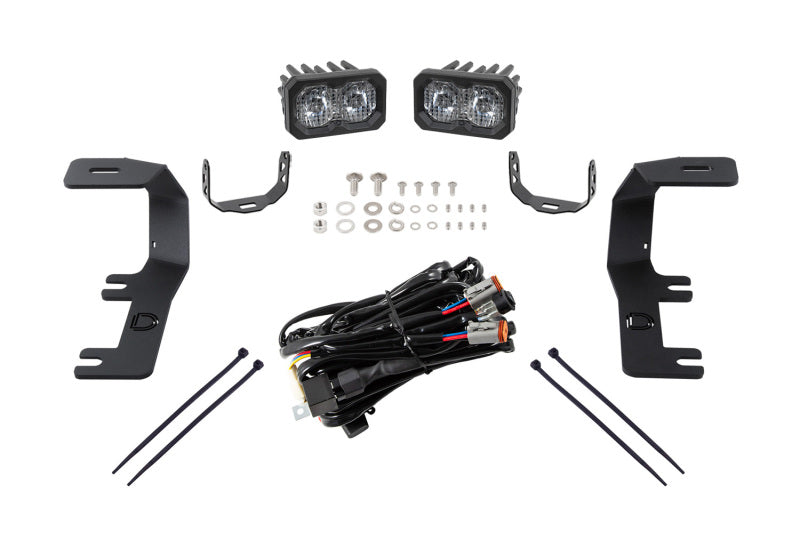 Diode Dynamics 14-19 Silverado/Sierra SSC2 LED Ditch Light Kit - Pro White Combo