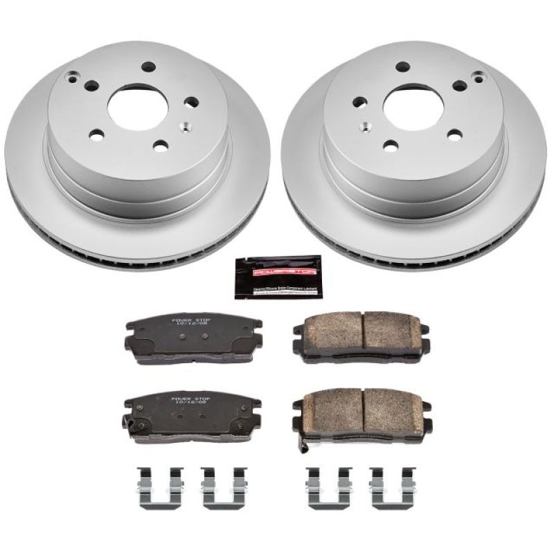 PowerStop Power Stop 10-17 Chevrolet Equinox Rear Z17 Evolution Geomet Coated Brake Kit