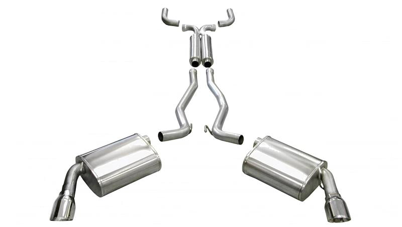 CORSA Performance Corsa 2010-2015 Chevrolet Camaro Coupe SS 6.2L V8 Auto Polished Sport Cat-Back + XO Exhaust