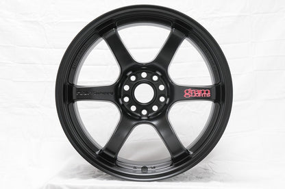 Gram Lights 57DR 19x10.5 +12 5x114.3 Semi Gloss Black Wheel