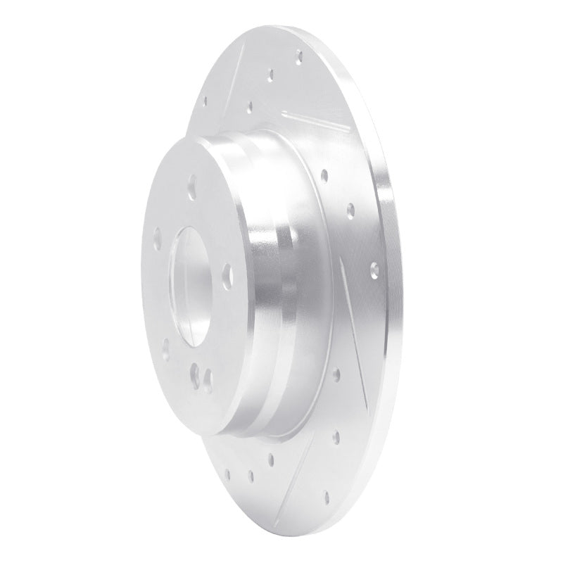 R1 Concepts R1 94-11 Mercedes-Benz C230 Rear Left Drilled & Slotted Silver Brake Rotor