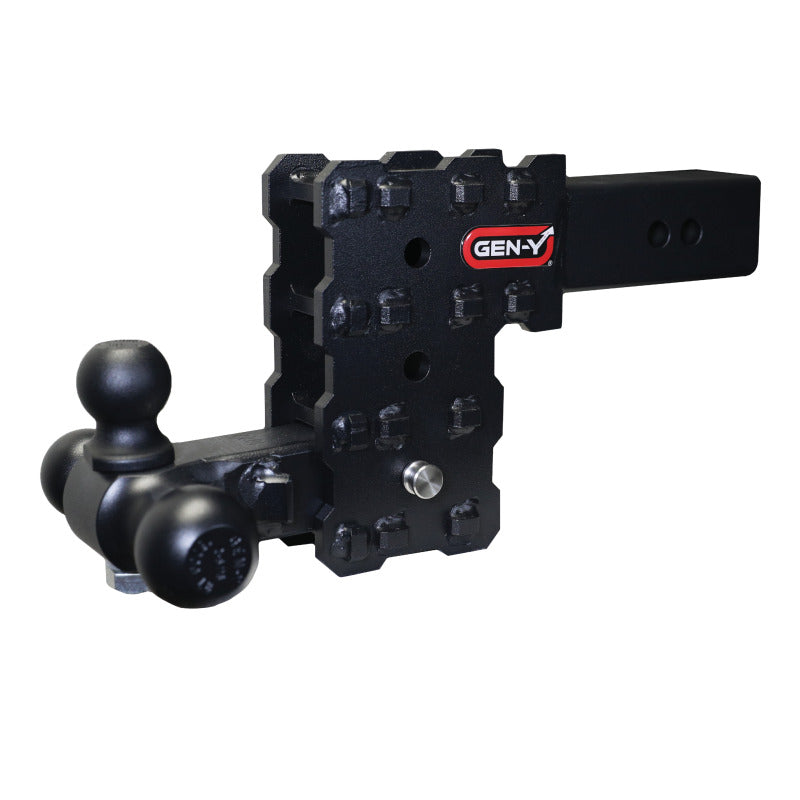 GEN-Y Hitch Gen-Y Phantom-X 2.5in Solid Shank 5in Drop 1.6K TW 16K Hitch w/GH-052 (No Flat Towing)
