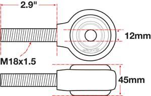 SPC Performance xAxis Rod End Ball Joint
