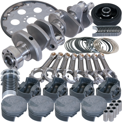Eagle Chevy 454 1Pc 4.250in Crank 6.385in I-Beam Rod -3cc Flat Top 4.350in Pistons Balanced Assembly